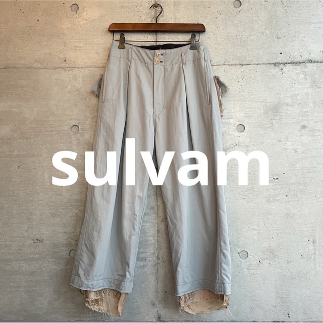 sulvam - sulvam Classic pants カットオフ レイヤード スラックスの通販 by こまめっち8910's shop