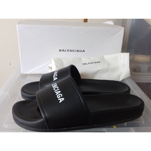 26cm バレンシアガ BALENCIAGA スライドサンダル ブラック