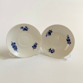 ロイヤルコペンハーゲン(ROYAL COPENHAGEN)のロイヤルコペンハーゲン ブルーフラワープレイン ソーサー2枚(食器)