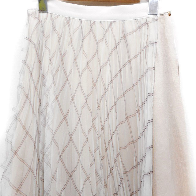 31 Sons de mode(トランテアンソンドゥモード)のトランテアン ソン ドゥ モード タグ付き 切替 プリーツスカート ロング レディースのスカート(ロングスカート)の商品写真