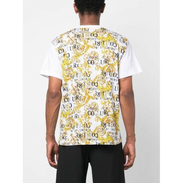 VERSACE JEANS COUTURE Tシャツ ホワイト バロック