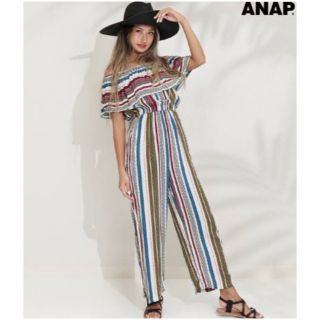 アナップ(ANAP)の【新品未使用】ANAP リゾート 南国 オールインワンパンツ ワンピース(オールインワン)