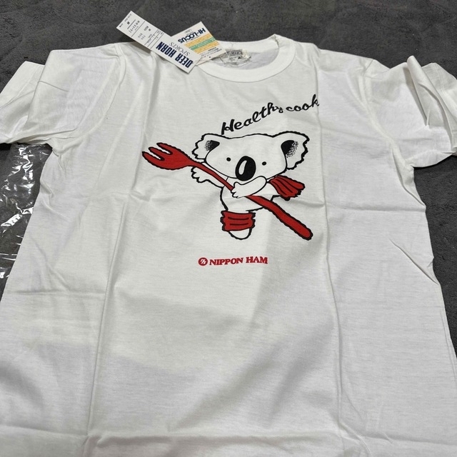 未使用品 白 Tシャツ レディース Mサイズ   半袖 日本ハム レディースのトップス(Tシャツ(半袖/袖なし))の商品写真