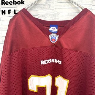 リーボック(Reebok)の【Reebok　NFL！】REDSKINS　アメフト　ゲームシャツ　赤　XXL(Tシャツ/カットソー(半袖/袖なし))