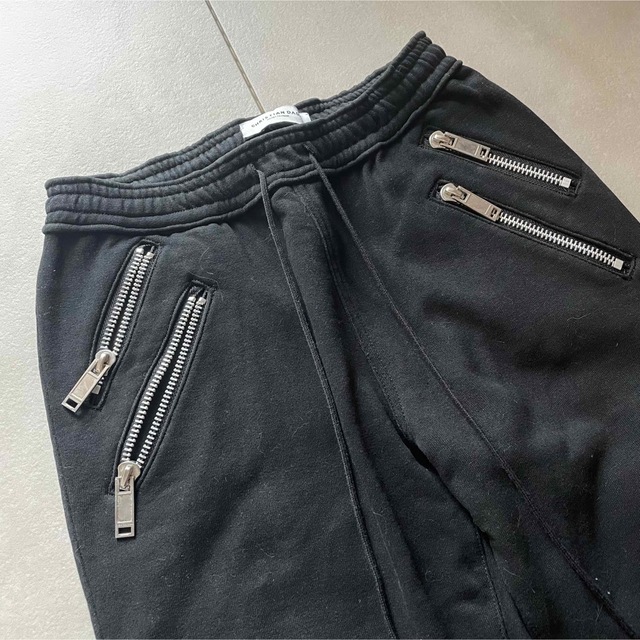 CHRISTIAN DADA 4zip バイカースウェットパンツ-