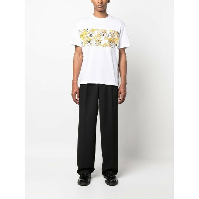 VERSACE JEANS COUTURE Tシャツ ホワイト XLサイズ