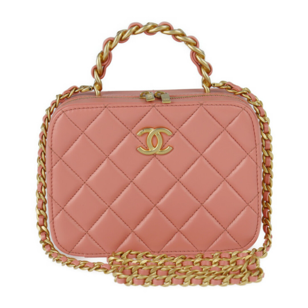 《ショルダー調整可能》CHANEL シャネル　バニティ　ショルダーバッグ　ピンク