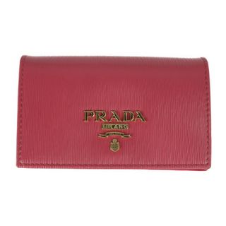 プラダ(PRADA)のPRADA プラダ  名刺入れ カードケース 1MC122   VITELLO MOVE I カーフレザー PEONIA ピンク系 ゴールド金具   【本物保証】(パスケース/IDカードホルダー)