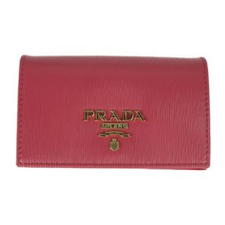 プラダ(PRADA)のPRADA プラダ  名刺入れ カードケース 1MC122   VITELLO MOVE I カーフレザー PEONIA ピンク系 ゴールド金具   【本物保証】(パスケース/IDカードホルダー)