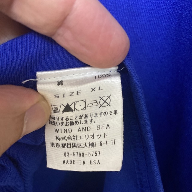 ウィンダンシー　WDS アメリカ製　Tシャツ　XL ブルー