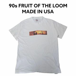 フルーツオブザルーム(FRUIT OF THE LOOM)のUSA製　90s フルーツ　OASIS？　フォトプリントTシャツ　古着　バンド(Tシャツ/カットソー(半袖/袖なし))