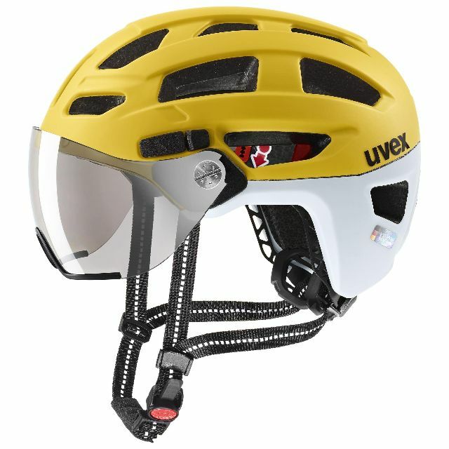 セールサイト uvex(ウベックス) 自転車ヘルメット バイザー付き LED