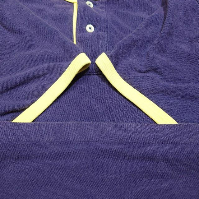 POLO RALPH LAUREN(ポロラルフローレン)の90s ポロラルフローレン　ヘンリーネック　リンガーTシャツ　古着　POLO メンズのトップス(Tシャツ/カットソー(半袖/袖なし))の商品写真