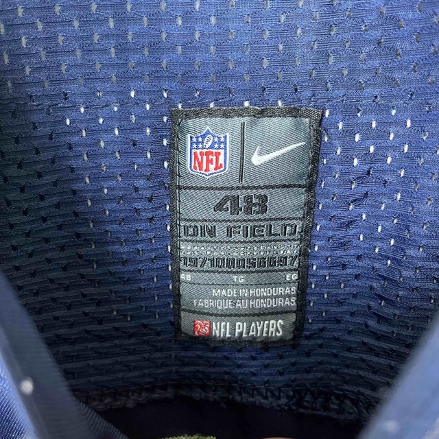 NFL【NIKE】ナイキ ゲームシャツ グリーン 刺繍ワッペン XL アメフト