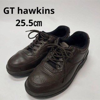 ジーティーホーキンス(G.T. HAWKINS)のGTホーキンス トラベラー・ライン レザーシューズ　25.5 スニーカー　幅広(スニーカー)
