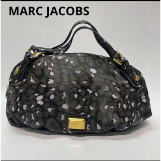 マークバイマークジェイコブス(MARC BY MARC JACOBS)の美品 マークジェイコブス ハンドバッグ　トートバッグ ヒョウ柄(ハンドバッグ)