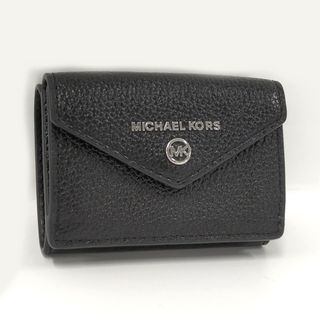 マイケルコース(Michael Kors)のMICHAEL KORS 三つ折り財布 レザー ブラック(財布)