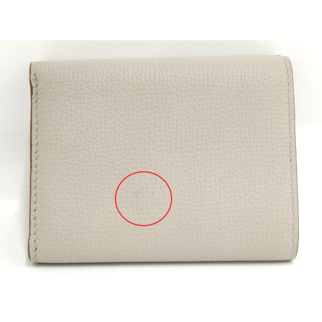LOEWE(ロエベ)のLOEWE アナグラム コンパクト財布 レザー グレージュ レディースのファッション小物(財布)の商品写真