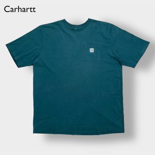 カーハート(carhartt)の【Carhartt】3XL ビッグシルエット ポケットTシャツ カーハート 深緑(Tシャツ/カットソー(半袖/袖なし))