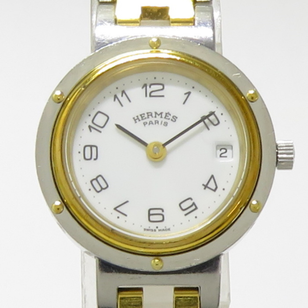 Hermes(エルメス)のHERMES レディース 腕時計 クリッパー コンビ クオーツ SS GP レディースのファッション小物(腕時計)の商品写真