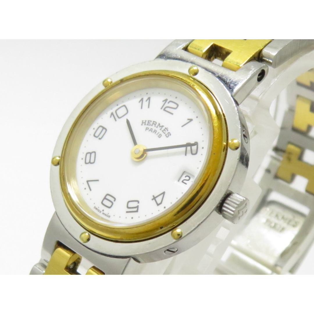 HERMES レディース 腕時計 クリッパー コンビ クオーツ SS GP 腕時計 HERMES レディース 腕時計 クリッパー コンビ クオーツ SS GP 腕時計