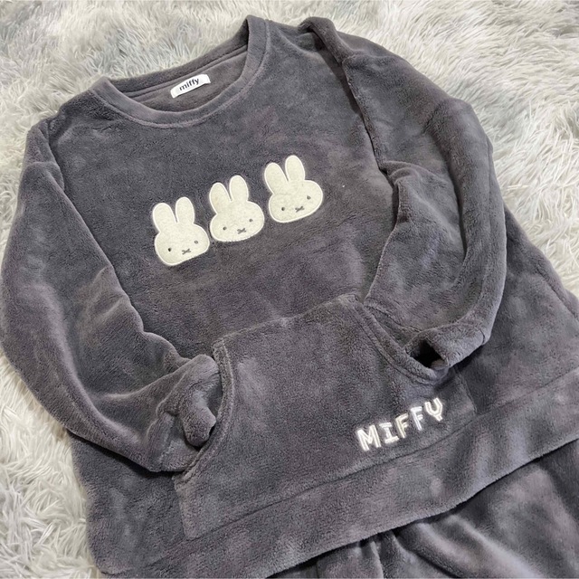 miffy(ミッフィー)の【miffy】ミッフィ LL フリース モコモコルームウェア セットアップ レディースのルームウェア/パジャマ(ルームウェア)の商品写真