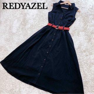 美品✨REDYAZEL ロングワンピース マキシ丈 7分袖 ベルト S