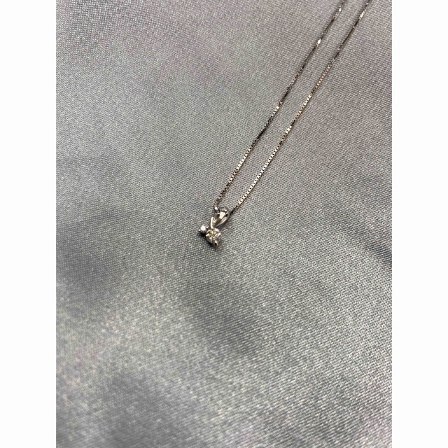 ☆K14☆ダイヤペンダントネックレス☆USED品(品)☆-