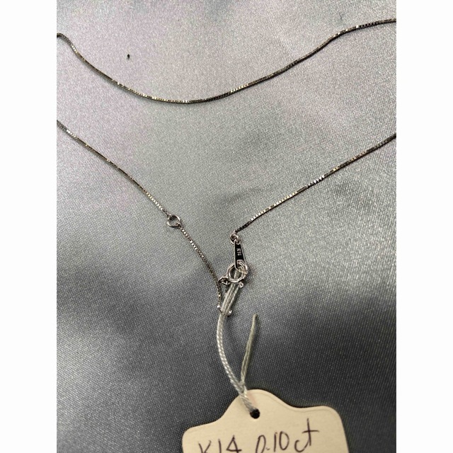 ☆K14☆ダイヤペンダントネックレス☆USED品(品)☆-