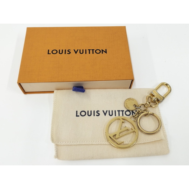 LOUIS VUITTON LVサークル キーリング キーホルダー ゴールド