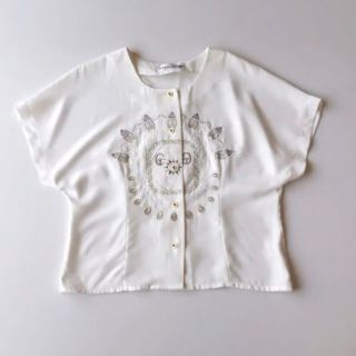 ロキエ(Lochie)のヴィンテージ 刺繍 ブラウス ヴィンテージ 半袖 ブラウス(シャツ/ブラウス(半袖/袖なし))