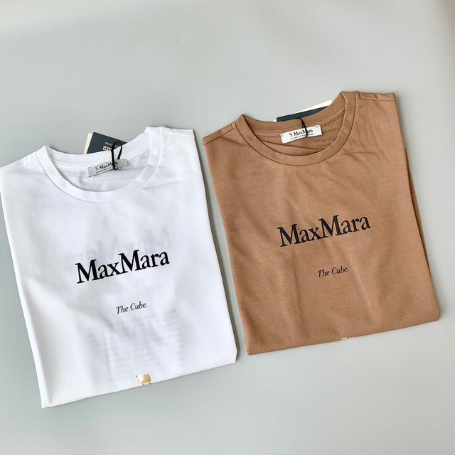 ❇️S’MaxMara23新作エスマックスマーラロゴ入Tシャツ