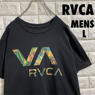 ルーカ(RVCA)のRVCA ルーカ　半袖Tシャツ　デカロゴ　メンズLサイズ(Tシャツ/カットソー(半袖/袖なし))