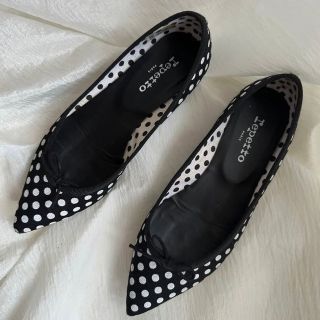 ●美品●repetto/レペット ドット バレエシューズ