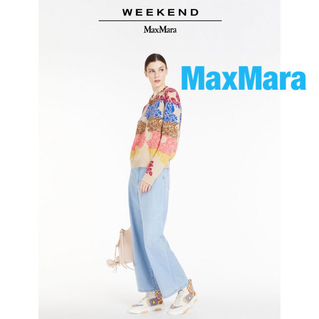 ❇️WeekendMaxMara正規23新作マックスマーラデニムワイドパンツ