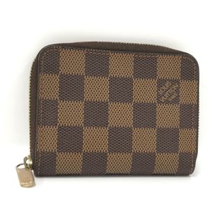 ルイヴィトン(LOUIS VUITTON)のLOUIS VUITTON ジッピーコインパース ダミエ エベヌ N63070(コインケース)