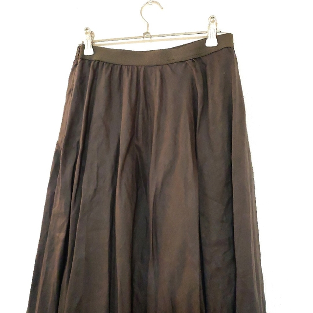 Spick & Span(スピックアンドスパン)のSpick&Span  リネンサーキュラースカート  茶 レディースのスカート(ロングスカート)の商品写真