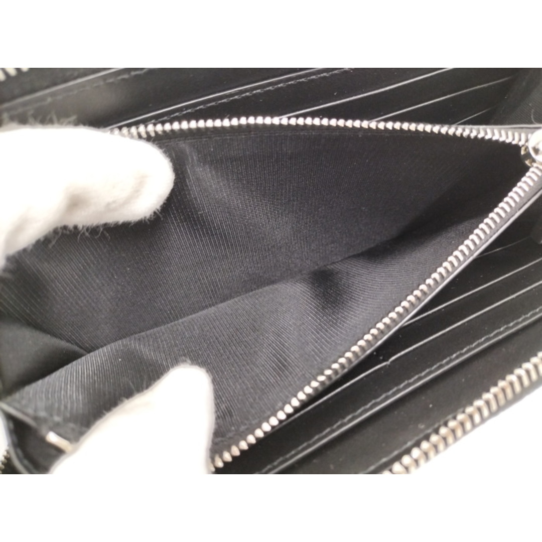 GIVENCHY - GIVENCHY ロゴマーク入り ラウンドファスナー長財布 レザー