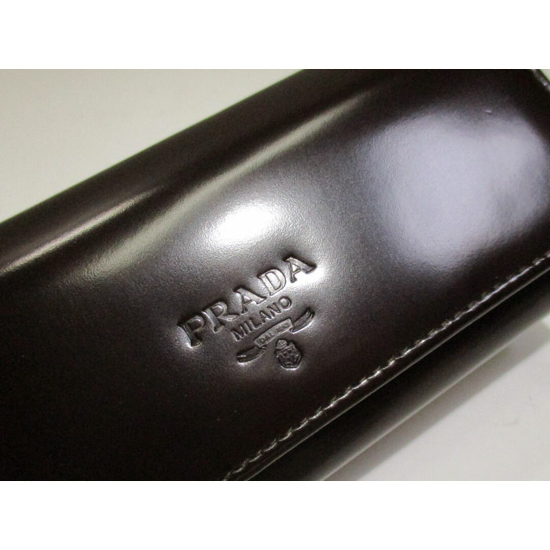 PRADA(プラダ)のPRADA 6連キーケース コードバン レザー ブラウン M26 レディースのファッション小物(キーケース)の商品写真