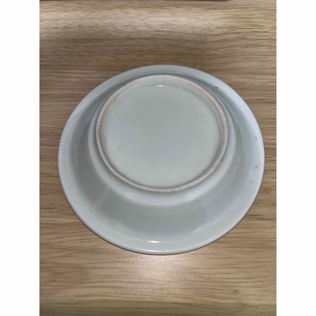 伊万里 白磁印刻寿文豆皿 1枚 江戸末期(1860年頃) Imari ware