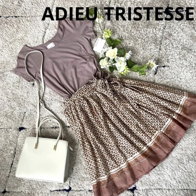 【美品】タグ付き★ADIEU TRISTESSE  切替ワンピース　Mサイズ