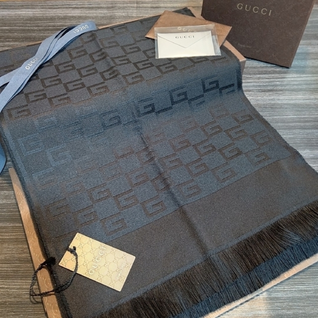 Gucci - ❤美品箱付き❤ GUCCI マフラー ショール ストール スカーフ