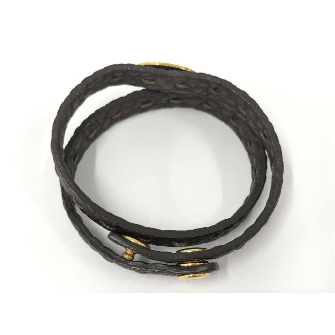 FENDI - FENDI 2連ブレスレット レザー ダークブラウンの通販 by FENDI - FENDI 2連ブレスレット レザー ダークブラウンの通販 by