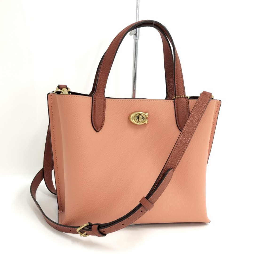 COACH(コーチ)のCOACH 2WAY ハンドバッグ レディース レザー サーモンピンク レディースのバッグ(その他)の商品写真