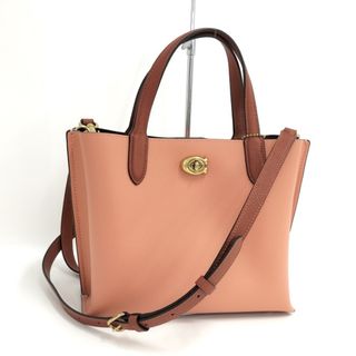 コーチ(COACH)のCOACH 2WAY ハンドバッグ レディース レザー サーモンピンク(その他)