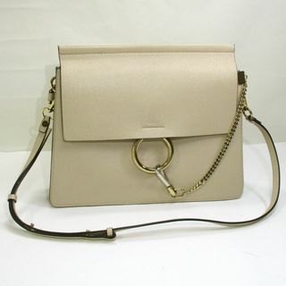 クロエ(Chloe)のChloe フェイ FAYE ショルダーバッグ レザー ベージュ 3S1231(ショルダーバッグ)