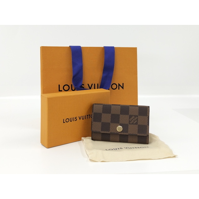 LOUIS VUITTON ミュルティクレ6 6連キーケース ダミエ エベヌ