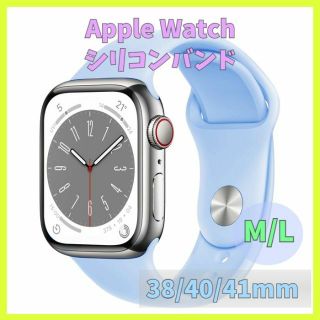 Apple watch シリコンバンド 38/40/41mm ベルト m2j(その他)