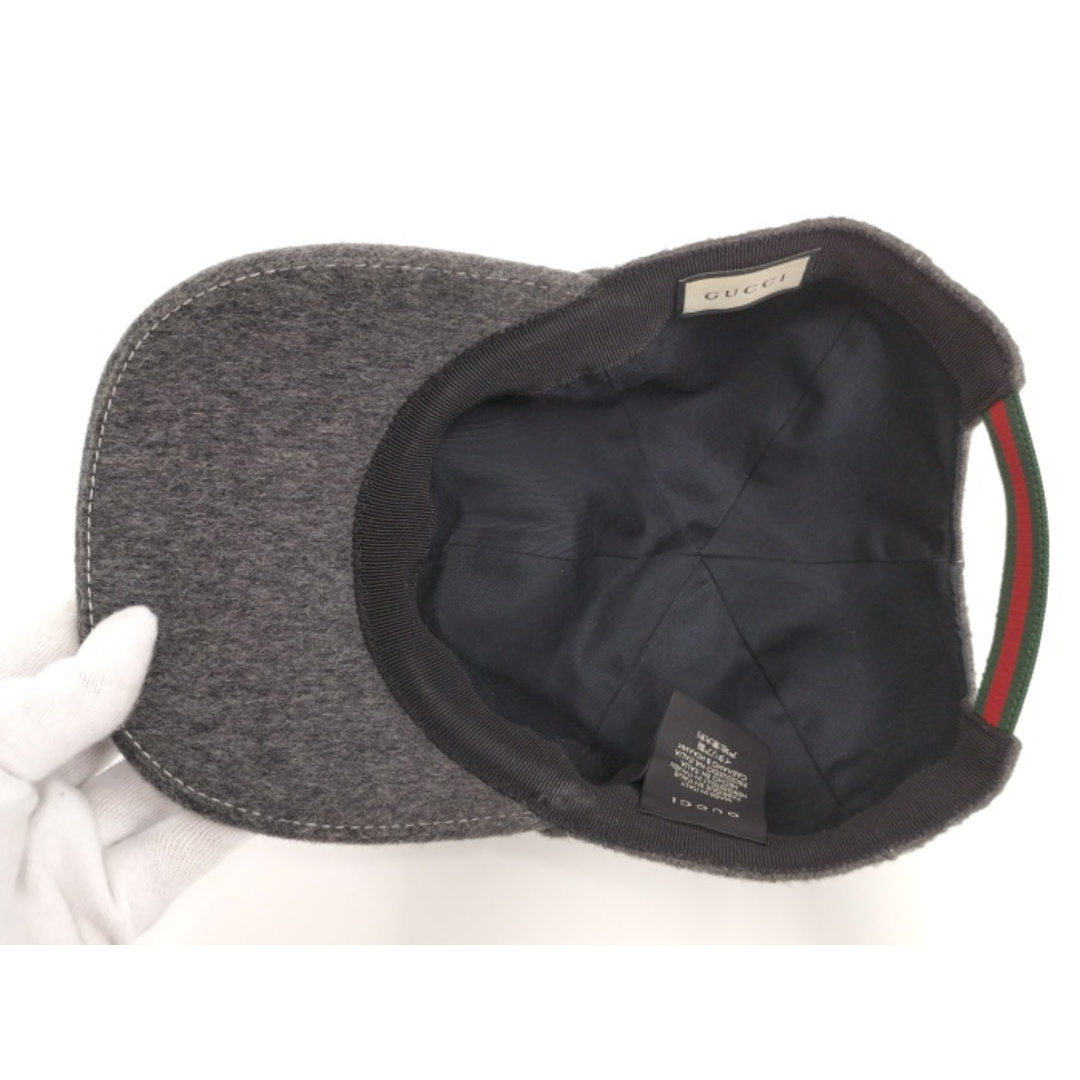 GUCCI - GUCCI ベースボールキャップ フェルト ウール シェリー GUCCI - GUCCI ベースボールキャップ フェルト ウール シェリー