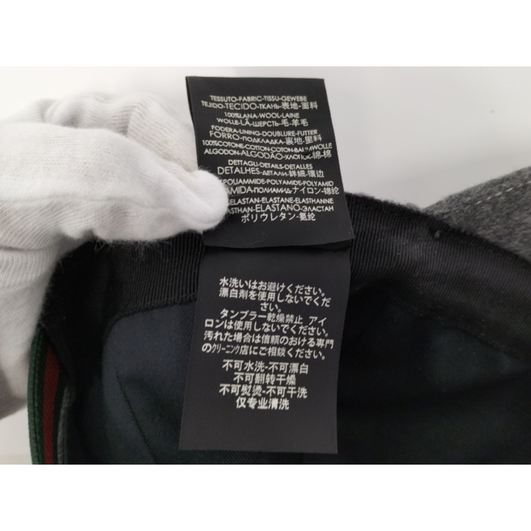 GUCCI - GUCCI ベースボールキャップ フェルト ウール シェリー GUCCI - GUCCI ベースボールキャップ フェルト ウール シェリー